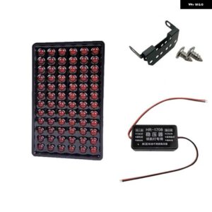 BMW 12V F1 スタイル 72 LED リア ディフューザー スポイラー LED ブレーキ ライトバンパー カバー パイロットランプ ベンツ VW 汎用 車 - 72　led　red, model　1