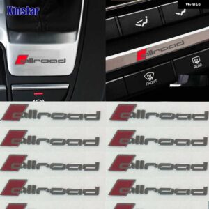 アウディ ステンレスオールロード車 インテリア デカール ステッカー A4 A6 C6 - 5pcs
