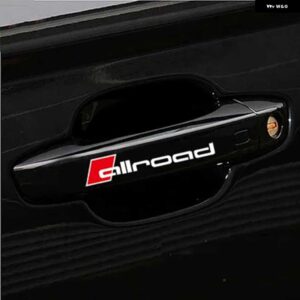 アウディ 4個 ドイツ ORACAL オールロード ドアハンドル デカール ステッカー A4 A6 - black