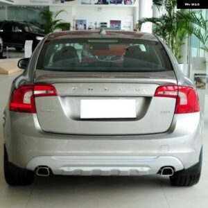 ボルボ トランクスポイラー カーボン表面 ABS 素材リアダックテールスポイラー S60 T3 T4 T5 S60L 2012-2017 - Seashell　gray