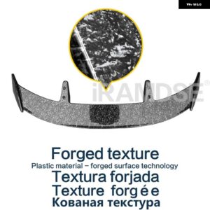 スバル トランクスポイラー タイプ TE カーボン表面リアトランクウイング ABS 材料再スポイラー XV 2013 - 2021 - Forged texture