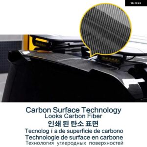 ランドローバー ルーフスポイラー カーボン表面リアトランクウイング ABS 素材テールスポイラー ディフェンダー 90 110 2020-24 - Carbon Surface