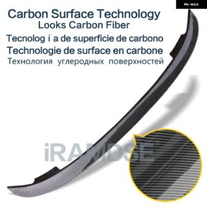スバル トランクスポイラー 汎用 ABS 材料 汎用 なタイプリアトランクウイングテールスポイラー レガシィセダン 2010-2020 - Carbon Surface