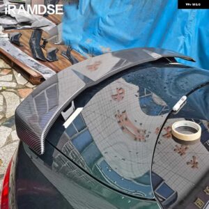 ジャガー スポイラー XF リアウイング 2016 ～ 2021 グロスブラック テールフィン - Carbon Paint