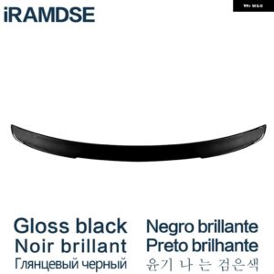 アウディ カーボン表面スポイラー リアダックテールウイング ABS プラスチック トランクスポイラー A6 C8 2019 20 21 22 - Gloss Black
