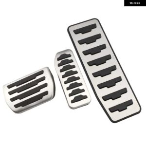 ジャガー AT MT フットペダル XF XFL X260 2015-22 クラッチ ブレーキ ノンスリップ穴あけペダル パッド - 3 PCS