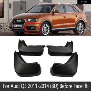 アウディ Q3 8U 2011-18 マッドガード フレア マッドフラップ ガード スプラッシュ フロント リア ホイール フェンダー - Fit Before Facelift
