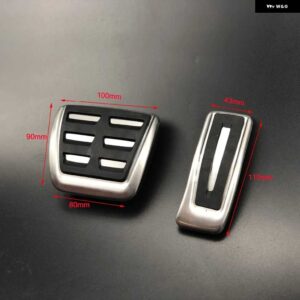 アウディ RHD ペダル Q7 4メートル 2016 2022 アクセル ブレーキ フットレスト ステンレスノンスリップペダル カバー パッド 2018-21 - 2PCS