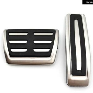 アウディ フットペダル Q7 4L 2006 2015 ガスアクセル ブレーキ ノンスリップレストフットペダル カバー パッド 2010-14 - 2 pcs