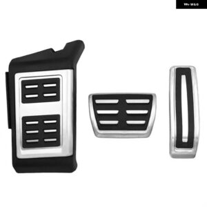 アウディ フットペダル Q7 4L 2006 2015 ガスアクセル ブレーキ ノンスリップレストフットペダル カバー パッド 2010-14 - 3 PCS