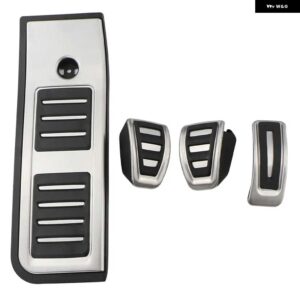 アウディ フットペダル カバー A7 4K8 2019-22 ガスアクセル ブレーキ ノンスリップステンレスペダル パッド - 4 PCS