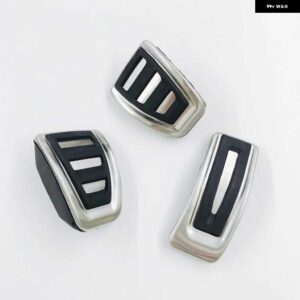 アウディ AT MT フットペダル Q5 8R 2009-17 燃料ガス ブレーキ レストペダル カバー - 3 PCS
