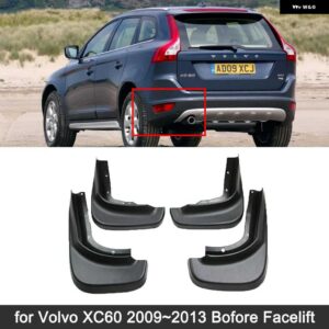 ボルボ XC60 2009-17 マッドフラップ マッドガード スプラッシュガード フェンダーフレアフロントリア - Fit　Bofore　Facelift