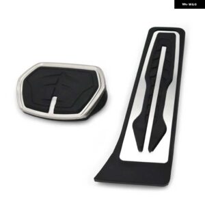 BMW フットペダル X2 F39 2018-22 アクセル ブレーキ ステンレス 穴あけ不要 滑り止めペダル カバー パッド - 2 pcs
