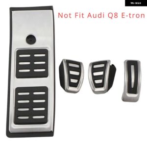 アウディ フットペダル E-TRON 2018-22 燃料 ブレーキ フットレスト 穴あけなしペダル カバー パッド 自動車 AT MT - 4 PCS
