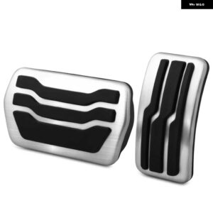 ボルボ ステンレスペダル V50 38322 アクセル ブレーキし穴あけペダル カバー - 2pcs