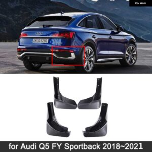 アウディ Q5 FY スポーツ 2018-21 MUDFLAPS マッドガード スプラッシュガード フェンダー フレア 自動前輪カー 80A 2 II - Q5 Sport 18-20