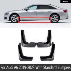 アウディ A6 C8 2019-23 マッドフラップ マッドガード 抗スプラッシュ UPGUARDS フェンダーフロントリア ホイール 4個 カー - Standard