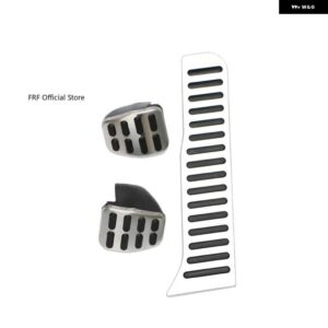 アウディ フットペダル A3 8P 2004 2013 ガス燃料アクセル ブレーキ レストフットステンレスノンスリップドリルなしペダル カバー - 3 PCS