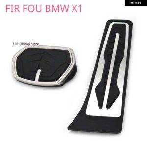 BMW X1 IX1 U11 2021-23 フットペダル アクセル ブレーキ ステンレス 穴あけ不要 滑り止めペダル カバー パッド AT MT - 2 pcs