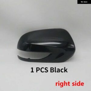 スバル フォレスター SH 2010 2011 2012 ウイングドアサイドミラー アンダーキャップ蓋外側バックミラー カバー ウィンカー ライ - 1 PC Right cap black