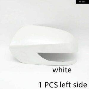 スバル フォレスター SH 2010 2011 2012 ウイングドアサイドミラー アンダーキャップ蓋外側バックミラー カバー ウィンカー ライ - 1 PCS Left cap white