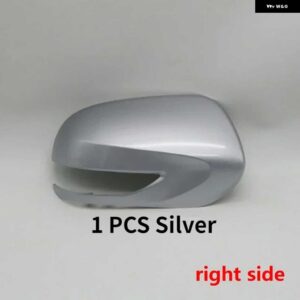 スバル フォレスター SH 2010 2011 2012 ウイングドアサイドミラー アンダーキャップ蓋外側バックミラー カバー ウィンカー ライ - 1PC Right cap silver