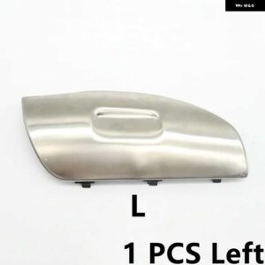 ポルシェ フロントバンパー 牽引フックカバー キャップステンレストラクションシェル ハウジング カイエン 2007-2010 - 1 Pcs Left