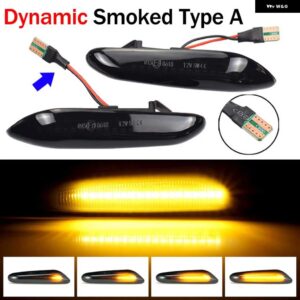 BMW E60 E61 E90 E91 E92 E93 E81 E82 E83 E84 E88 E46 X1 X3 LED ダイナミック サイドマーカーウィンカー ライトシーケンシャルウインカー - Dynamic Smoked A