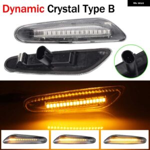 BMW E60 E61 E90 E91 E92 E93 E81 E82 E83 E84 E88 E46 X1 X3 LED ダイナミック サイドマーカーウィンカー ライトシーケンシャルウインカー - Dynamic Crystal B