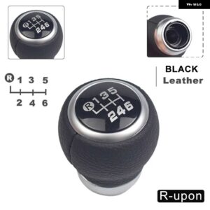 スバル スエードレザーギアシフトレバーノブ レガシィアウトバックフォレスターインプレッサ STI WRX スティックシフター - Leath-Bla-UP-R6