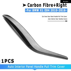 BMW サイド車インナードアパネルハンドルプルトリムカバー 自動 インテリア ドアハンドル カバー X1 E84 2010-2016 - carbon fibre-Right