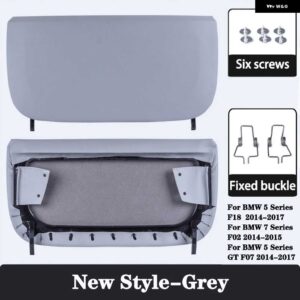 BMW ABS キャップ収納ポケット交換 5シリーズ F10 GT 7シリーズ F01 F02 カーシート バックパネルカバー - New Style-Gray