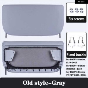 BMW ABS キャップ収納ポケット交換 5シリーズ F10 GT 7シリーズ F01 F02 カーシート バックパネルカバー - Old Style-Gray