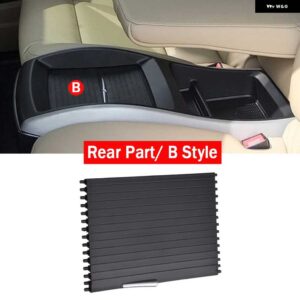 BMW インテリア ウォーターカップラックカーセンターコンソール カバー スライドローラーブラインドカーマウント ドリンクホルダー X5 E70 X6 E71 - Rear-B