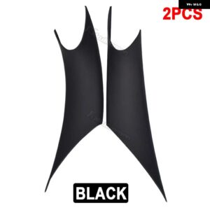 BMW ABS 車内 ドアハンドル プルカバー 3 4シリーズ 3シリーズ GT F30 F35 2012-2018 ブラックカーボン 1ペア - Black 2pcs