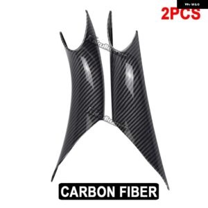BMW ABS 車内 ドアハンドル プルカバー 3 4シリーズ 3シリーズ GT F30 F35 2012-2018 ブラックカーボン 1ペア - carbon fiber 2pcs