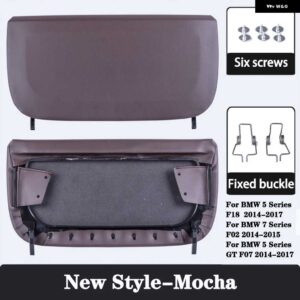 BMW 収納ポケット交換カーシート バックパネルカバー 収納 5/7シリーズ F10 F11 F18 F07 F01 - New Style-Mocha