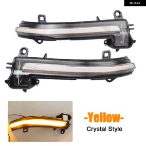 BMW 2個 LED ダイナミック ウィンカー ライトサイドミラー フラッシュライト 1 2 3 4 X1 Mシリーズ F20 F30 F31 F32 F33 F34 F36 E84 I3 - yellow-crystal