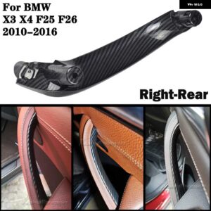BMW インナードアインナー ドアハンドル プル ABS トリム X3 X4 F25 F26 2010-17 ブラックベージュ - CF-Right-Rear