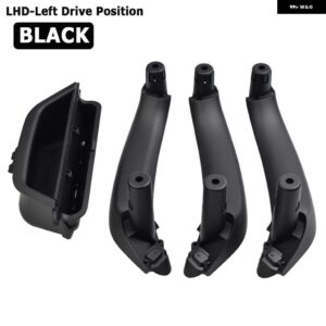 BMW インナードアインナー ドアハンドル プル ABS トリム X3 X4 F25 F26 2010-17 ブラックベージュ - black 4pcs