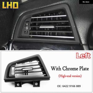BMW 5シリーズ F10 F18 クロームプレート LHD 前列風空調ベントグリル アウトレット パネルカー - LHD Left