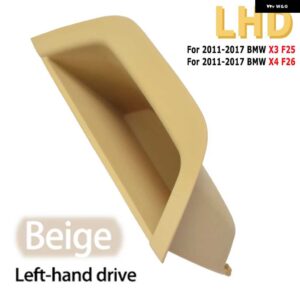 BMW 車 インテリア インナー ドアハンドル プルトリム互換性の F25 F26 X3 X4 2011-2017 フロント左側 - Beige-LHD