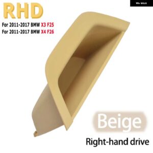 BMW 車 インテリア インナー ドアハンドル プルトリム互換性の F25 F26 X3 X4 2011-2017 フロント左側 - Beige-RHD