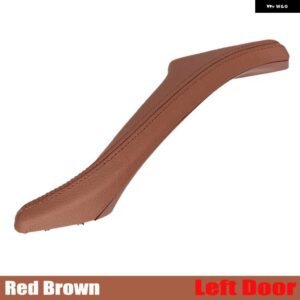 BMW インナーハンドル インテリア ドアパネルプルトリムカバー リア F10 F18 5シリーズ 2010-2017 交換部品 - Red-Brown-Left-LHD