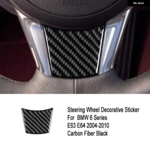 BMW 6シリーズ E63 E64 38261 カーボンステアリング ホイール ステッカー トリム インテリア チューニング - A3