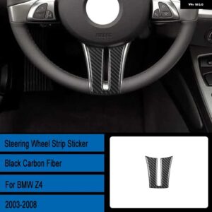 BMW Z4 E85 37834 カーボン インテリア ステアリング ホイールカバー トリム ステッカー - G3