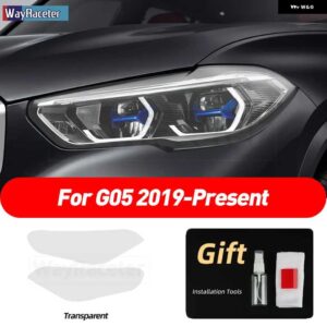 BMW 2個 ヘッドライト フィルム クリアスモークブラック TPU ステッカー X5 G05 M F95 2019-23 - for　g05　t