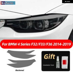 BMW スモークブラック TPU ステッカー ヘッドライト フィルム F40 F22 F44 F30 F31 G20 F34 F32 F36 F10 G30 F06 F07 F12 F01 G11 - F32 33 36 14-19