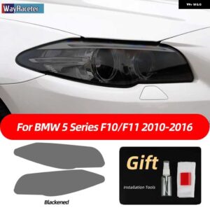 BMW スモークブラック TPU ステッカー ヘッドライト フィルム F40 F22 F44 F30 F31 G20 F34 F32 F36 F10 G30 F06 F07 F12 F01 G11 - F10 11 10-16